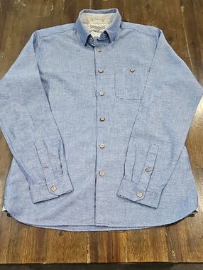 Ted Baker Light Blue Chambray Button-Down Shirt